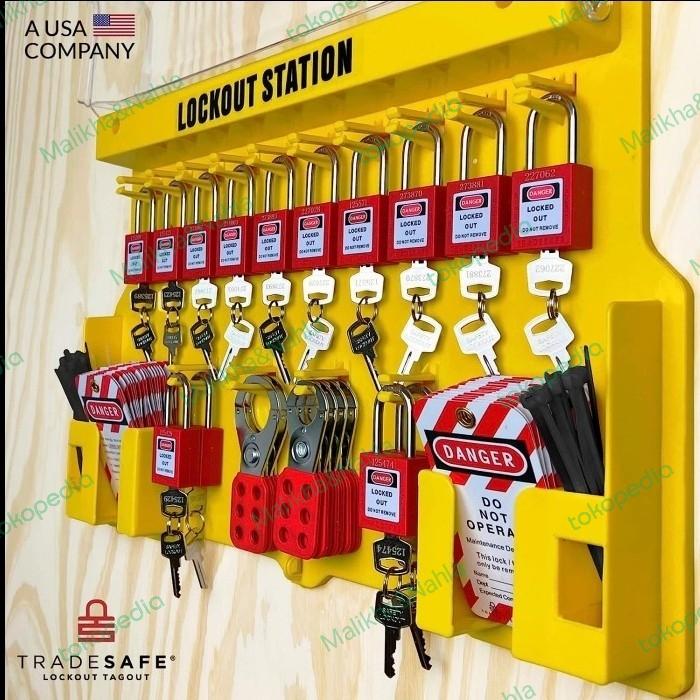 Gambar Lockout/Tagout Wall Mount Station - 10-Lock dari Malikha&Nahla undefined Tokopedia