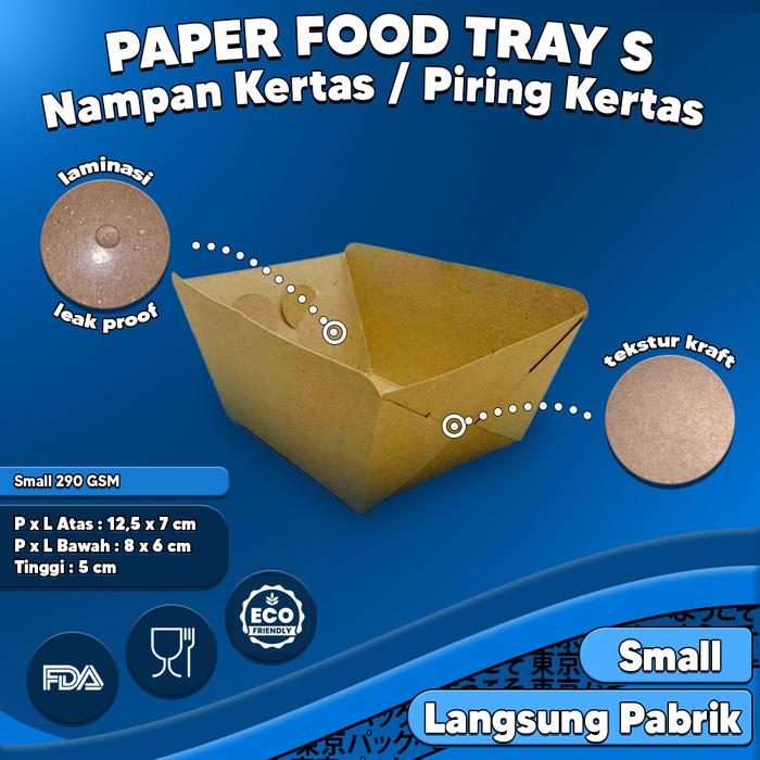 Gambar PAPER LUNCH BOX M BAHAN KRAFT/LUNCH BOX PAPER M COKLAT MURAH - Tray S dari Tokyo Pack Bandung undefined Tokopedia