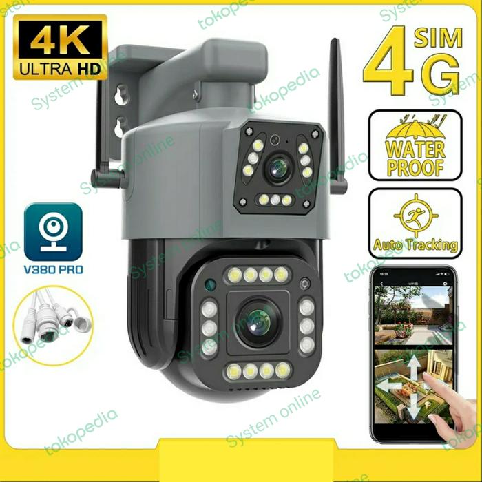 CCTV Outdoor Wifi V380Pro Audio PTZ Smart Phone Hanya CCTV