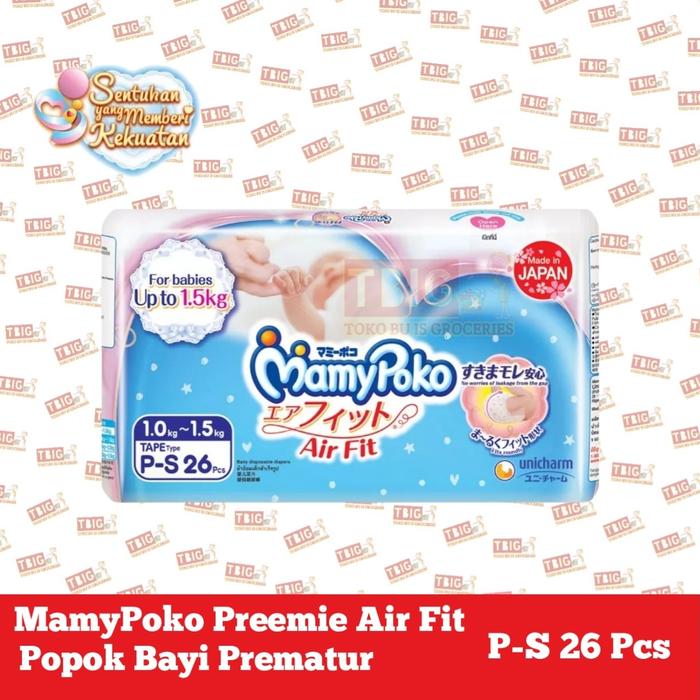 Gambar Mamypoko Preemie Air Fit S 26 / Preemie30 Popok Bayi Prematur Perekat - P-S 26 dari TOKO BU IS Groceries undefined Tokopedia