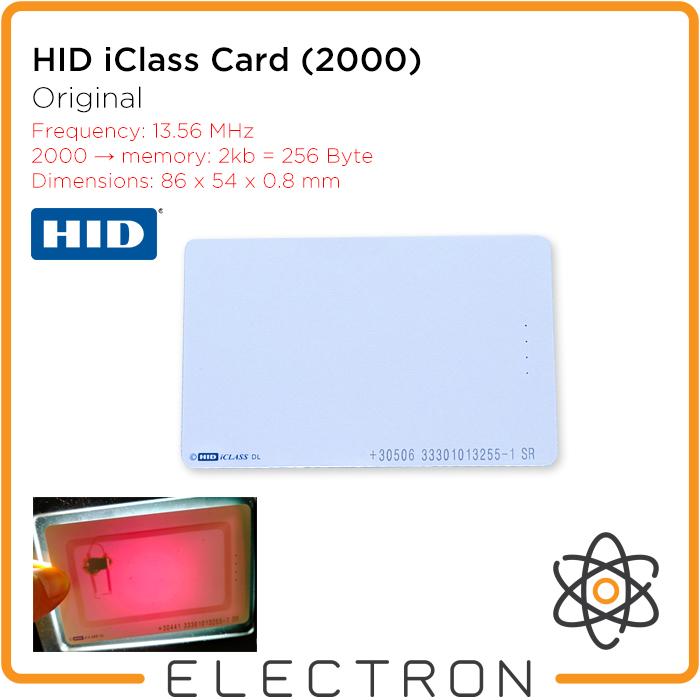Jual HID iClass Original Contactless Smart Card Kartu Access Thin PVC ...
