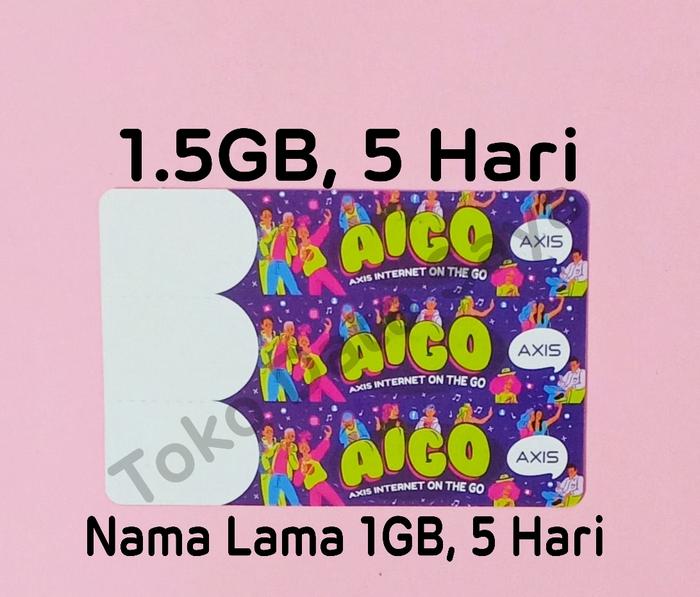 Gambar Voucher Kuota Data Axis Aigo 1.5GB, 5 Hari dari Toko Data Saya undefined Tokopedia