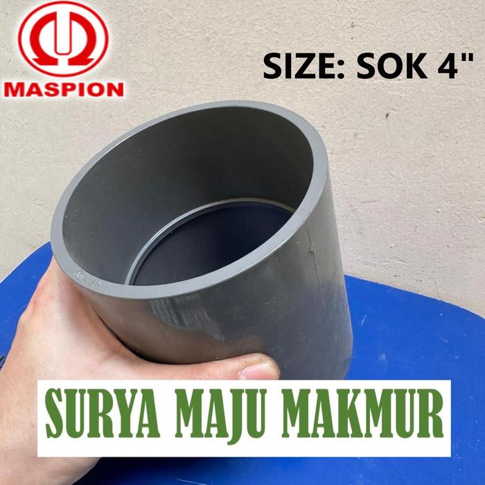 Gambar SOK DRAT LUAR 4 INCH MASPION AW DALAM VALVE SOCKET FAUCET SOCK SDL SDD - SOK 4"  dari Surya Maju Makmur undefined Tokopedia