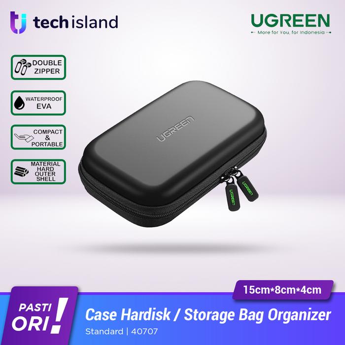 Gambar Ugreen Travel Storage Bag Hardcase Hardisk/Pb Antishock Organizer - Standard dari Tech Island undefined Tokopedia