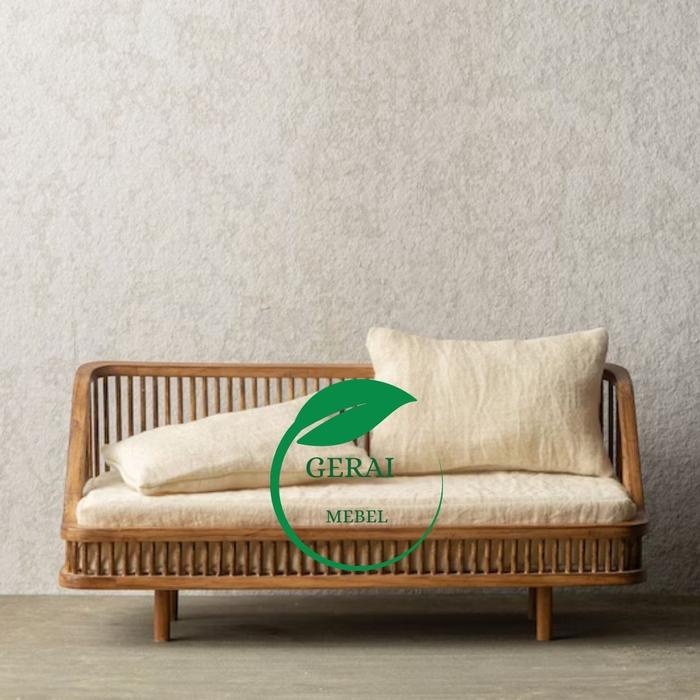 Gambar kursi sofa kayu jati minimalis  furniture vintage busa nyaman aman dari geraimebel undefined Tokopedia