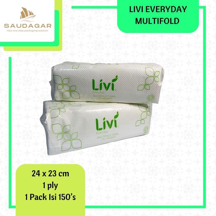 Gambar Tissue Meja Makan Livi / Tisu Livi Eco Multi Purpose / Tisue Kotak - Livi Wastafel dari Saudagar packaging undefined Tokopedia