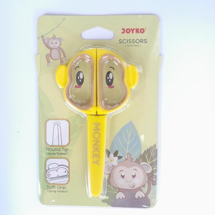 Monkey Scissors Jual Gunting Scissors Joyko SC-26 SC-27 SC-28 Karakter Hewan lucu ...