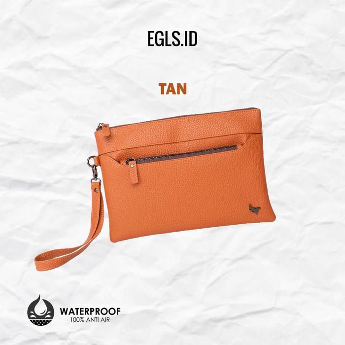 Gambar Clutch Pria Handbag Premium Pouch Leather Tas Tangan - TAN dari Ultimate Leather Go undefined Tokopedia