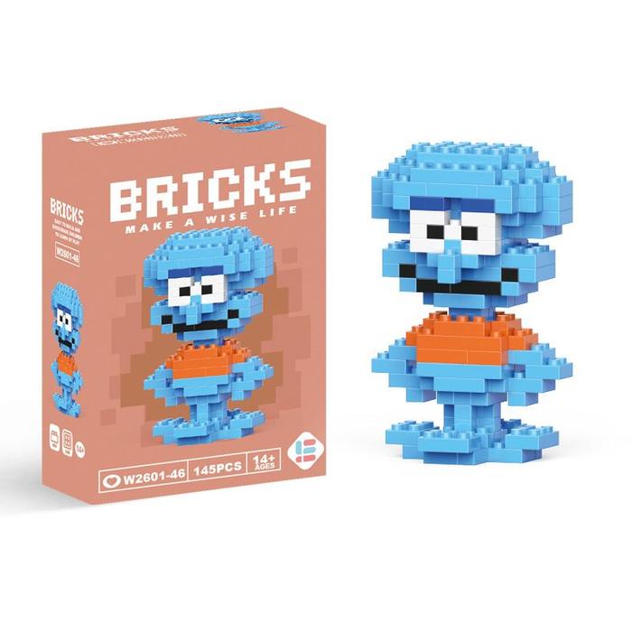 Gambar Mainan Blok Balok Susun Brick Block Puzzle Edukasi Anak DIY Karakter - Squidward dari Sumo Babyy undefined Tokopedia