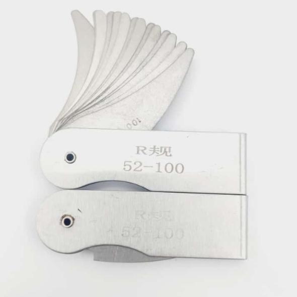 Gambar alat ukur sudut porting blok radius gauge 25 100mm - R 52mm - 100mm dari Tuan muda speedshop undefined Tokopedia