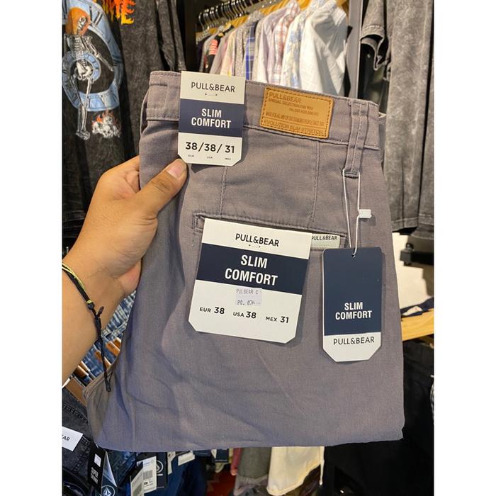 Gambar celana chino panjang pria slim fit original - Abu-abu, 28 dari AG Official Store12 undefined Tokopedia