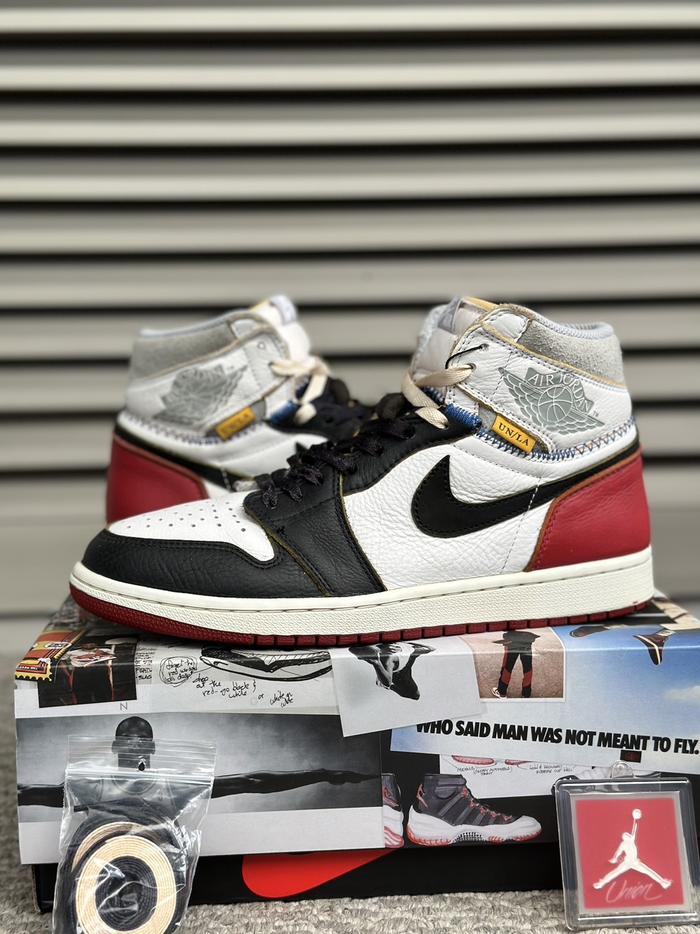Jual Air Jordan High Union Black Toe Authentic Original Sneakers