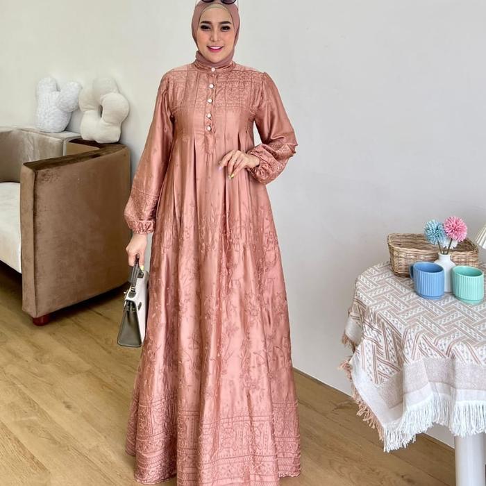 Gambar (NEW) GAMIS SHANIKA 3 SERIES by GLAMZ - teracota dari shaluexstore undefined Tokopedia