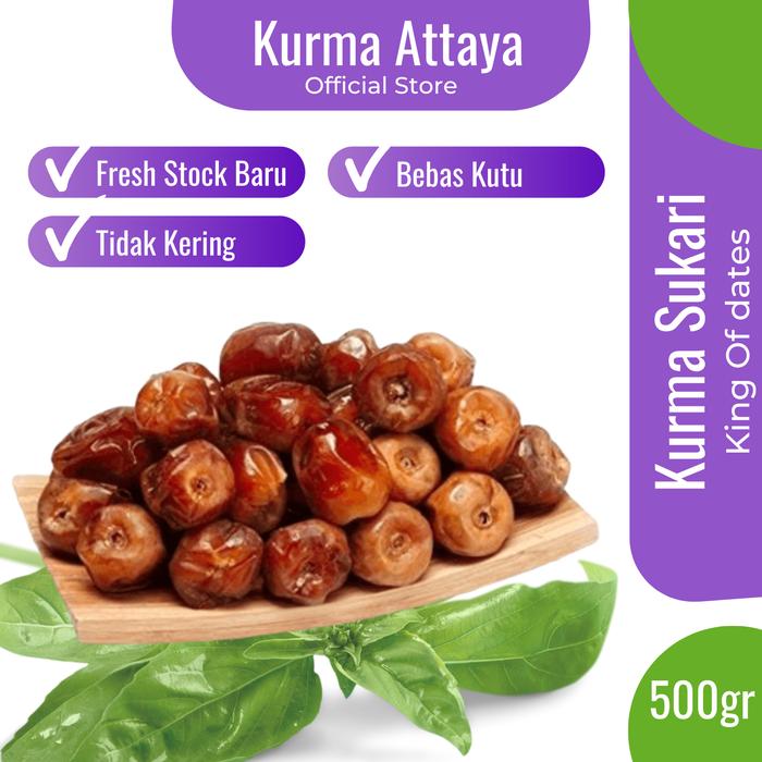 Gambar FRESH KURMA SUKARI AL QASSIM PREMIUM ATAU KURMA RAJA 500 GRAM - 500gr dari Kurma Attaya undefined Tokopedia