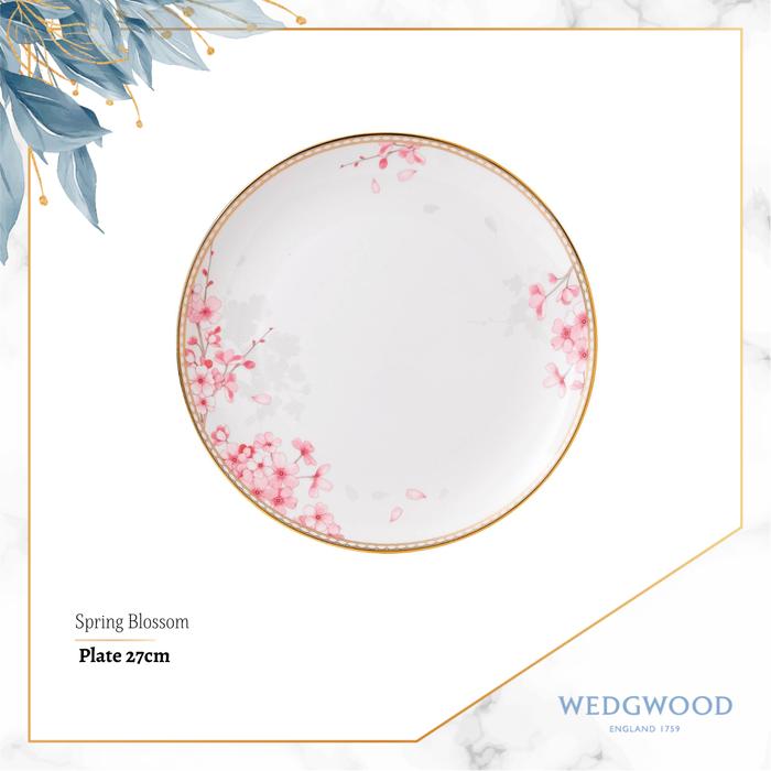 Gambar Piring Makan Wedgwood Spring Blossom - 20cm Blue - 27cm dari Wedgwood Perennials undefined Tokopedia
