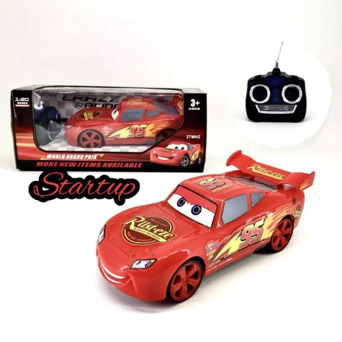 Gambar Mainan Mobil Remote Control Mini RC Car Dalam Kemasan Kaleng - RC McQueen dari Startup Toys undefined Tokopedia