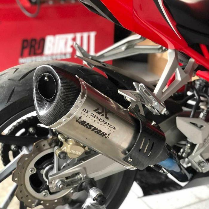 Gambar Knalpot DX RvR Long SE Fullsystem New Ninja 250 Cbr 250 rr mt 25 r25 - glossy, bending 250 dari Dxgenerationracing undefined Tokopedia