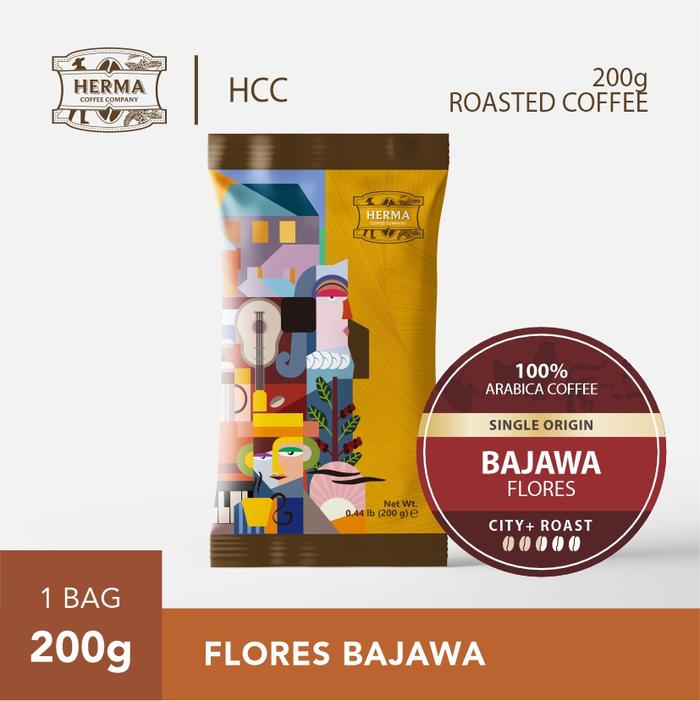 Gambar HCC Single Origin Coffee Bag 200gr - FLORES BAJAWA, Whole Beans dari HCC Herma Coffee Company undefined Tokopedia
