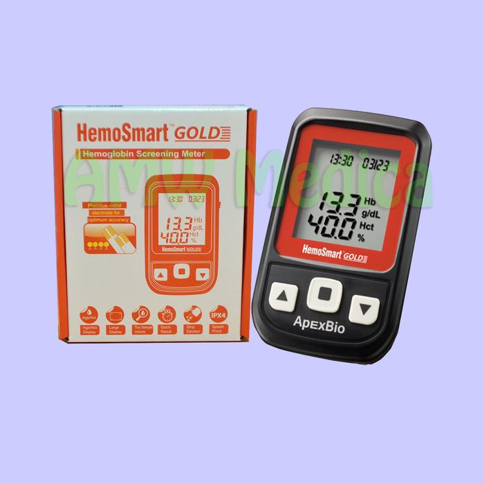 Jual ApexBio Alat Cek Hb Hemoglobin HemoSmart Gold Hemoglobine Meter ...