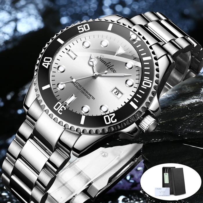 Gambar Sunlifex Jam Tangan Pria Bercahaya Bisnis Kuarsa Jam Tangan Laki - Putih dari Rebirth Jam Tangan undefined Tokopedia