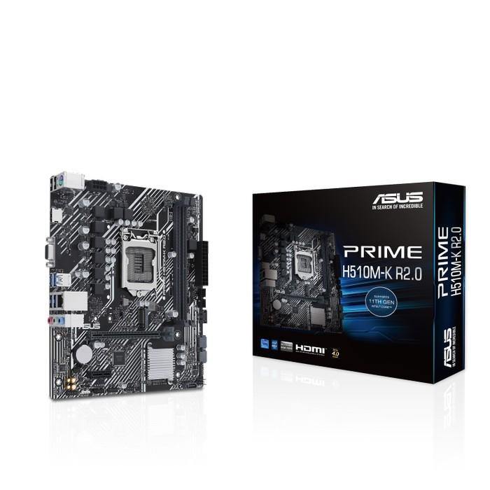 Motherboard Mainboard Asus Prime H510m-k Lga 1200 Ddr4 Chipset H470 Tahun  Garansi