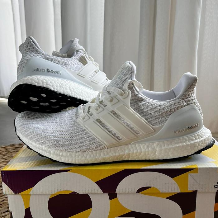 Gambar Sepatu Adidas Ultraboost 4.0 Running White - White, 43 dari NFshope Tk undefined Tokopedia