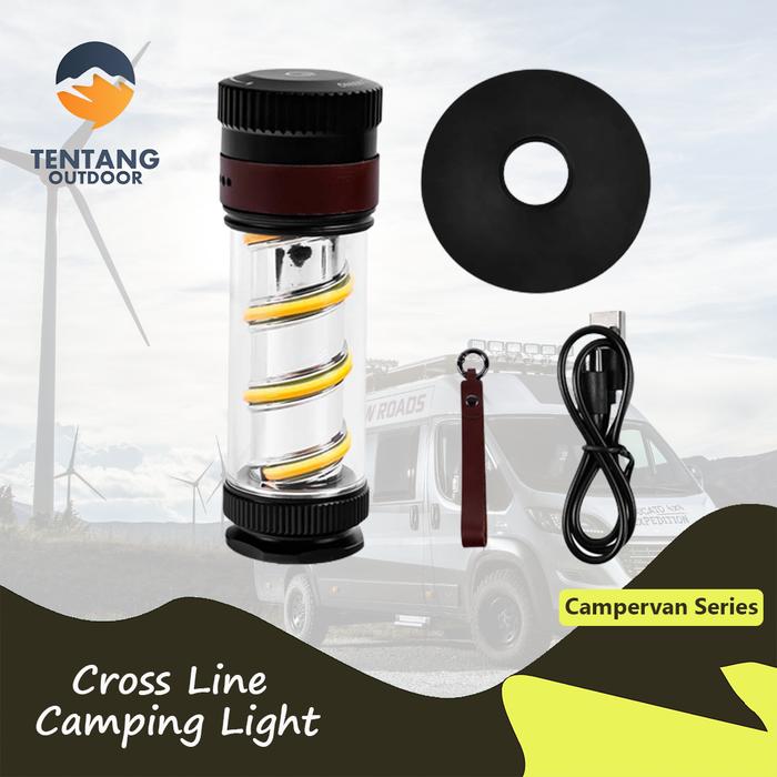 Gambar Lampu Camping Retro KXK-818 2000mAh USB Tent Lamp Waterproof Hiking - Hitam dari TentangOutdoor undefined Tokopedia