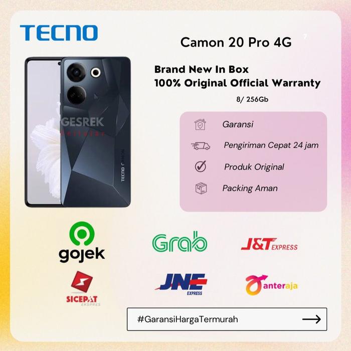 Gambar TECNO CAMON 20 PRO 8/256 - GARANSI RESMI dari Gesrek Phone undefined Tokopedia