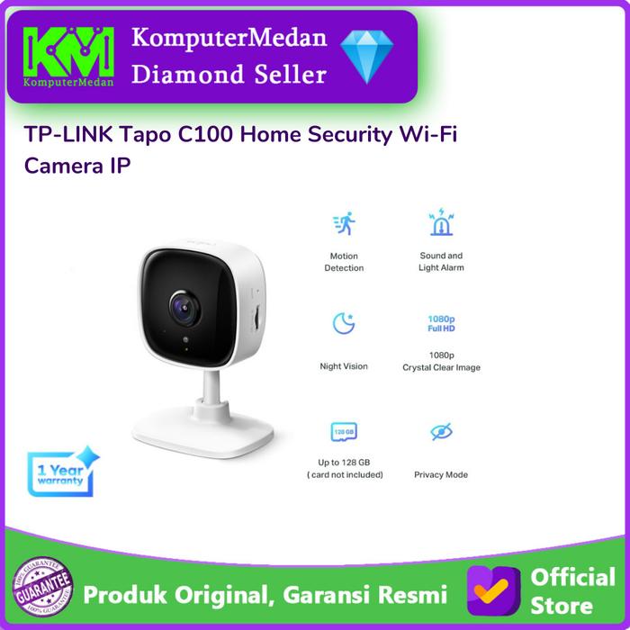 Gambar TP-LINK Tapo C100 Home Security Wi-Fi Camera IP camera TPLINK - CCTV Only dari KomputerMedan OS undefined Tokopedia