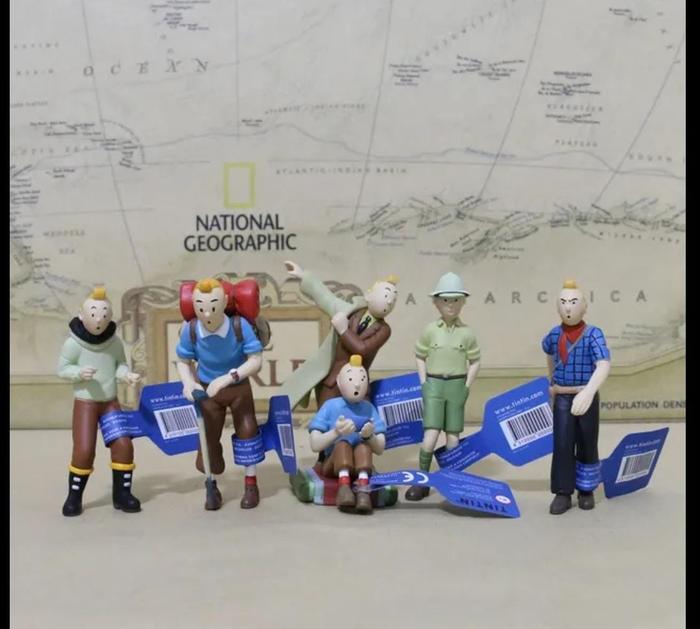 Gambar Action Figure The Adventure of Tintin / Tin Tin Family set isi 6 - set isi 6-C dari MICHIEN-SHOP undefined Tokopedia