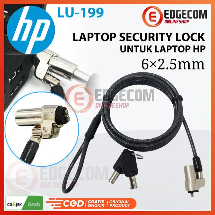 Jual Kunci Pengaman Laptop HP Notebook security lock cable LU-199 ...