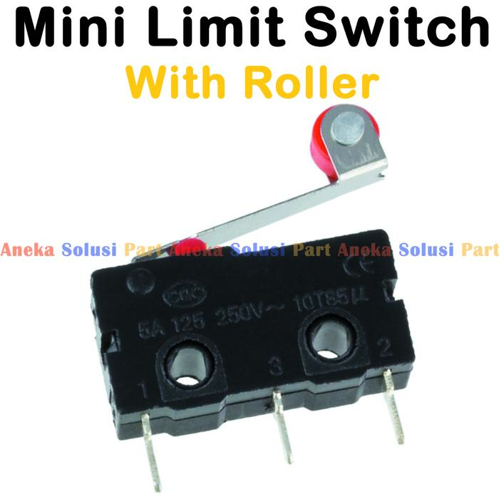 Jual Mini Limit Switch With Roller Roda Saklar Pembatas Micro Switch ...