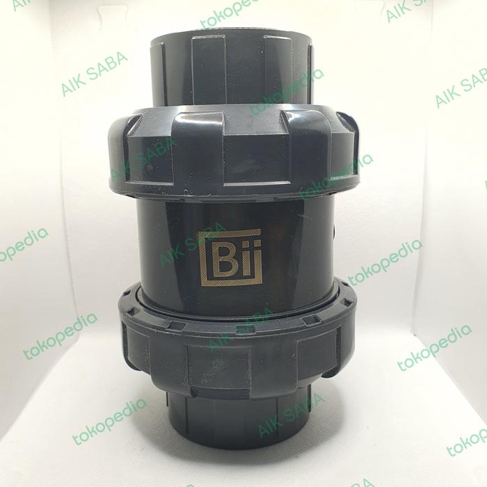 Jual Ball check Valve pvc 2" inch / true union double watermur