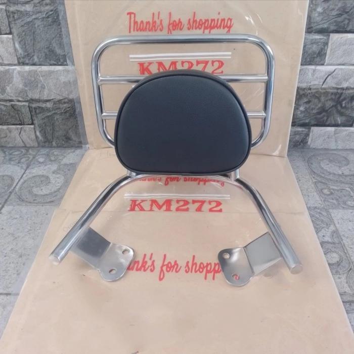 Gambar Backrack Fazzio Plus Bantalan Aksesoris Back Rack Yamaha Fazio - Chrome B.Hitam dari Sariah050 undefined Tokopedia