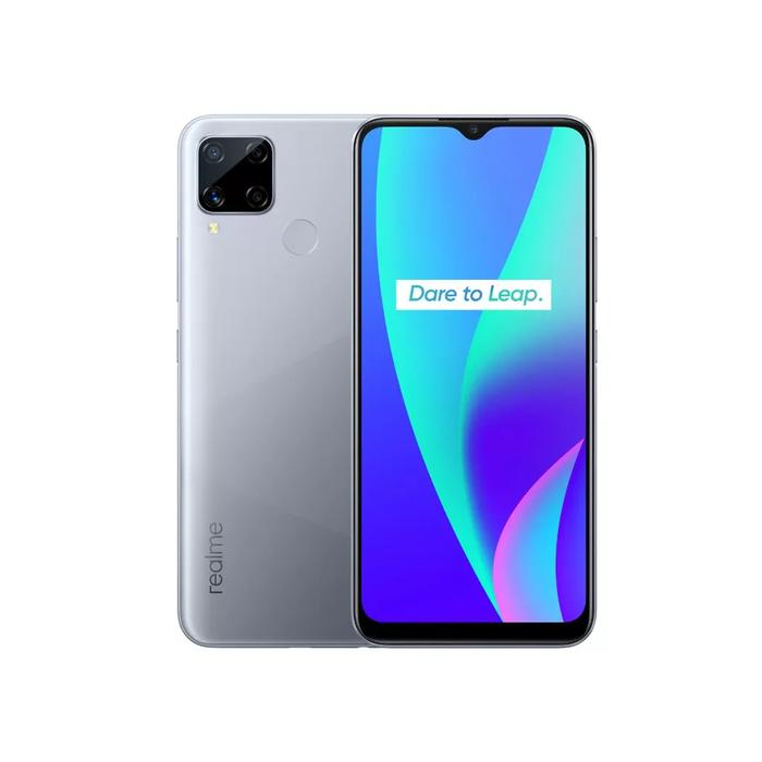 Gambar HP REALME C15 4/64 GB - REALME C15 RAM 4GB INTERNAL 64GB GARANSI RESMI - Perak dari Cahaya Store Cell undefined Tokopedia