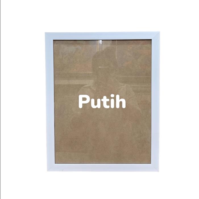 Gambar BINGKAI FOTO A3 30x40/ PIGURA FOTO A3/ FRAME FOTO A3 MINIMALIS - Putih, + Kaca dari Bingkai Indonesia undefined Tokopedia