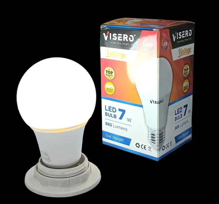 Gambar Lampu LED Bulb VISERO VINTAGE Lampu Putih 5W 7W 9W 12W 15W 18W 21W - 7W dari utama77shop undefined Tokopedia