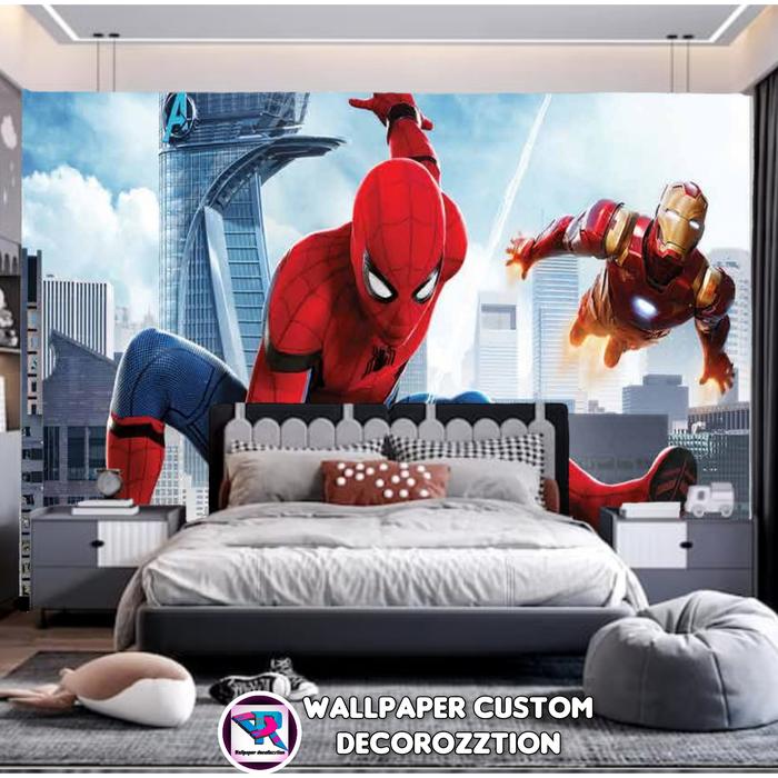 Gambar Wallpaper Custom Spiderman 3D Premium - Wallpaper Dinding 3 Dimensi - WSP-5 dari DecoROZZtion wallpaper undefined Tokopedia