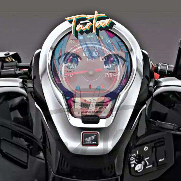 Gambar Sticker Stiker Spido / Speedometer Transparant Anime Scoopy 2021 - 202 - Hatsune Miku dari Tartarproject.id undefined 4 Tokopedia