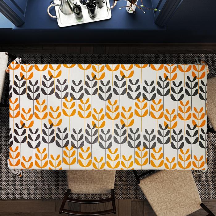 Gambar Taplak/Alas Meja Makan, Ruang Tamu Persegi Panjang Motif astetik - Flower Leaf, 120X45CM dari Berkah Saluyu undefined Tokopedia