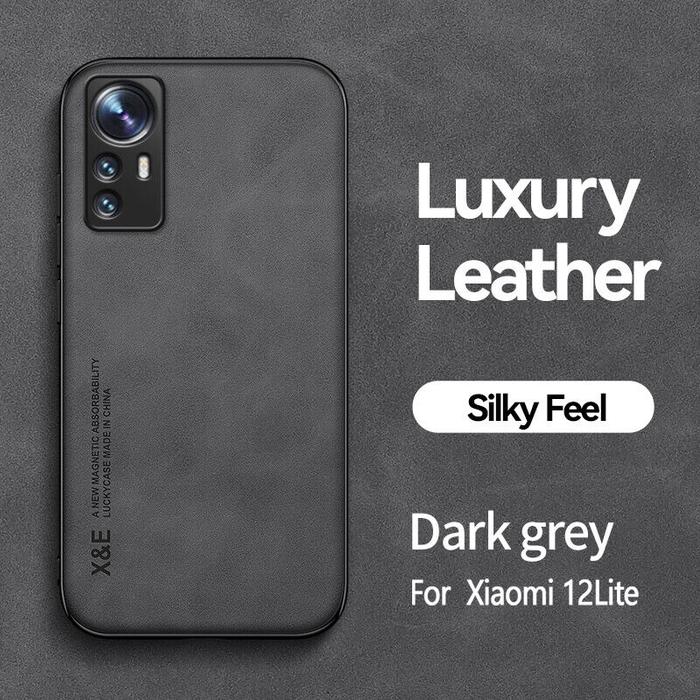 Gambar Case Xiaomi Mi 12 Lite 5G Leather Magnetic Suede Casing Tekstur Kulit - Hitam dari ArmiTech undefined Tokopedia