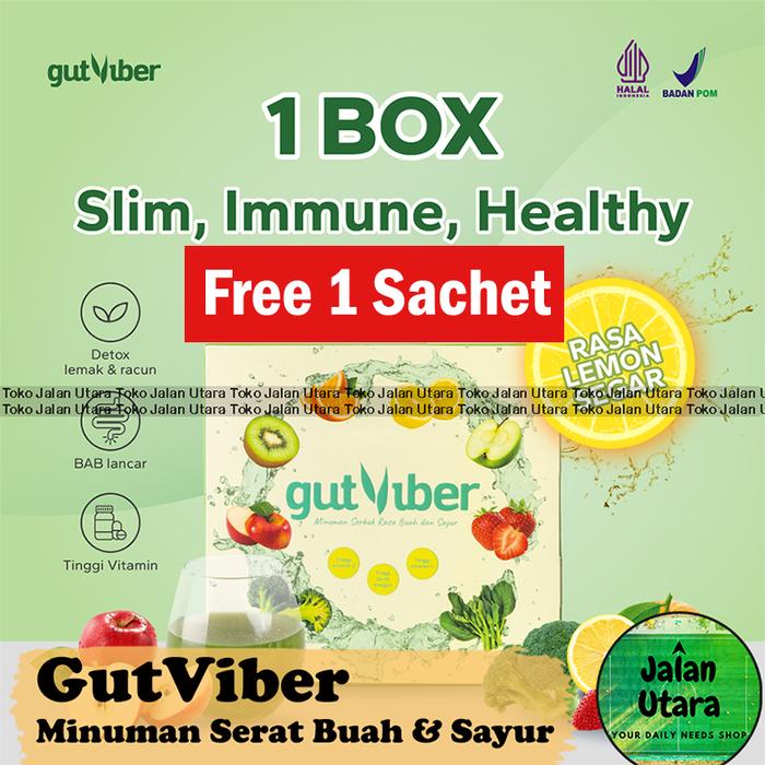 Gambar GutViber | Minuman Serat | Gut Viber | Minuman Detox Fiber Drink - 1 Box dari Jalan Utara undefined Tokopedia