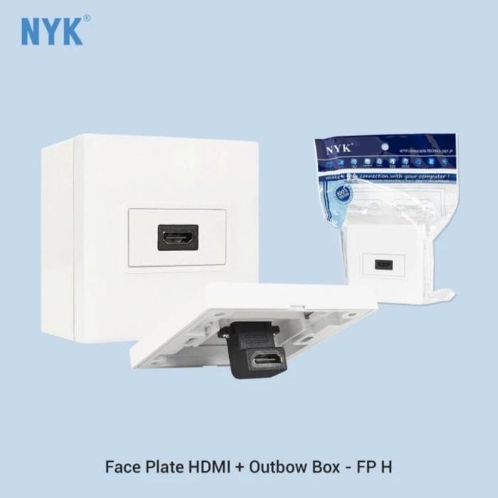 Gambar Face plate outbow Hdmi nyk 1 port single 1080p FHD - Faceplate hdtv dari Doctrinee undefined Tokopedia
