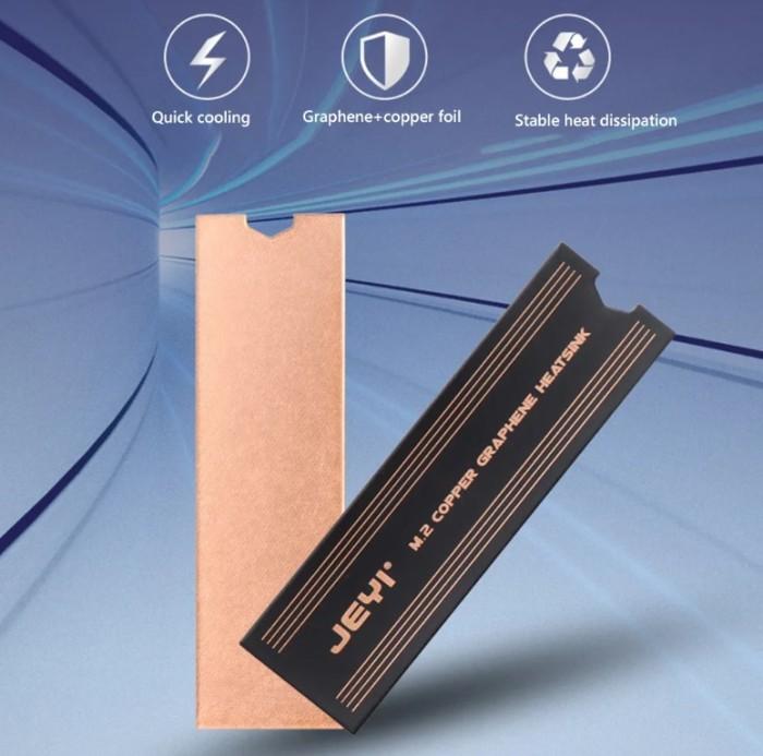 Jual HEATSINK JEYI M.2 SSD NVME M.2 SATA GRAPHENE COPPER COOLER COOLING