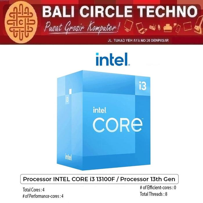 Jual Processor INTEL CORE i3 13100F / Processor 13th Gen - Kota ...
