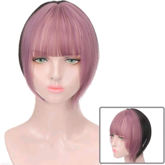 Gambar Toupee Wig 25cm Wig Toupee Warna Warni Viral Jennie Blackpink 016 - Black Rattan dari lookdeloops undefined Tokopedia