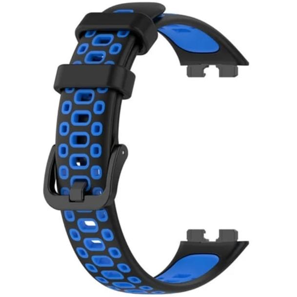 Gambar Strap Huawei Band 8 Tali Pengganti Huawei Band 8 Model Sporty - Hitam Biru dari terminaljam undefined Tokopedia