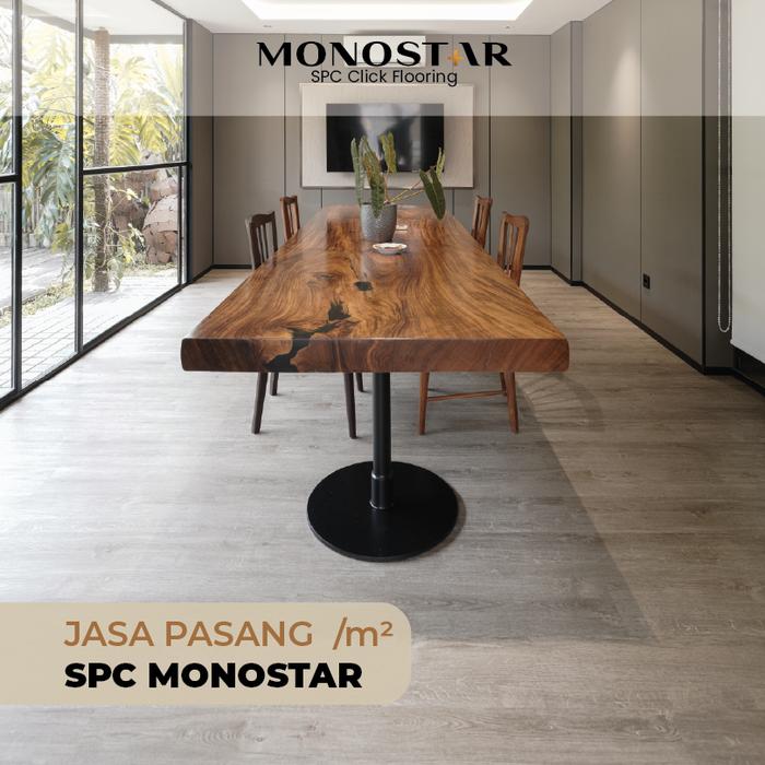 Gambar MONOSTAR SPC Click Flooring – Lantai SPC Klik Motif Batu SIRIUS STONE - HARGA PASANG/M2 dari Triki Official Store undefined Tokopedia