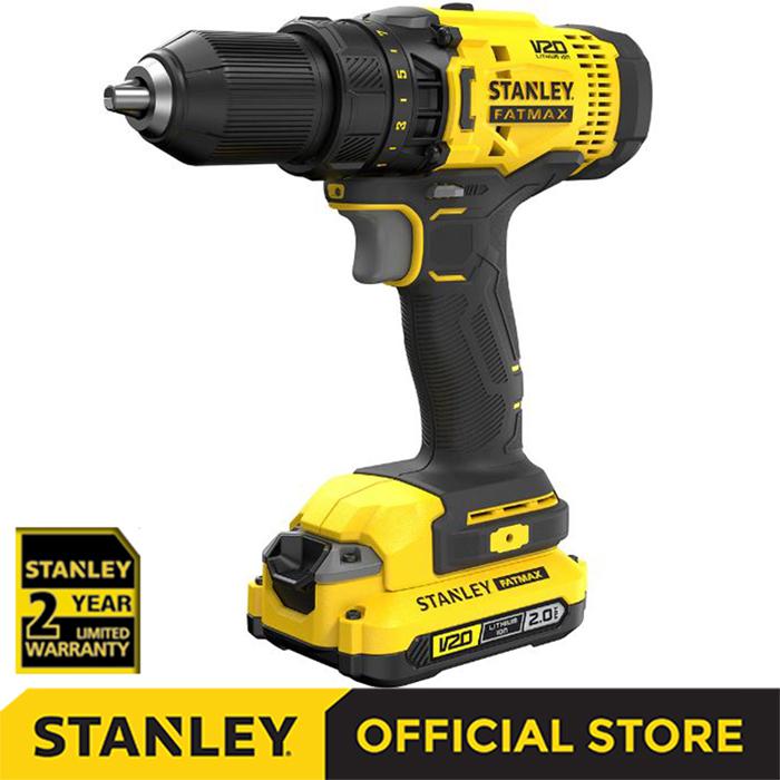 Gambar Stanley Cordless Drill Driver / Bor Obeng Baterai 20V 2.0Ah SCD700D2K - SCD700D2K Only dari Stanley ID undefined Tokopedia