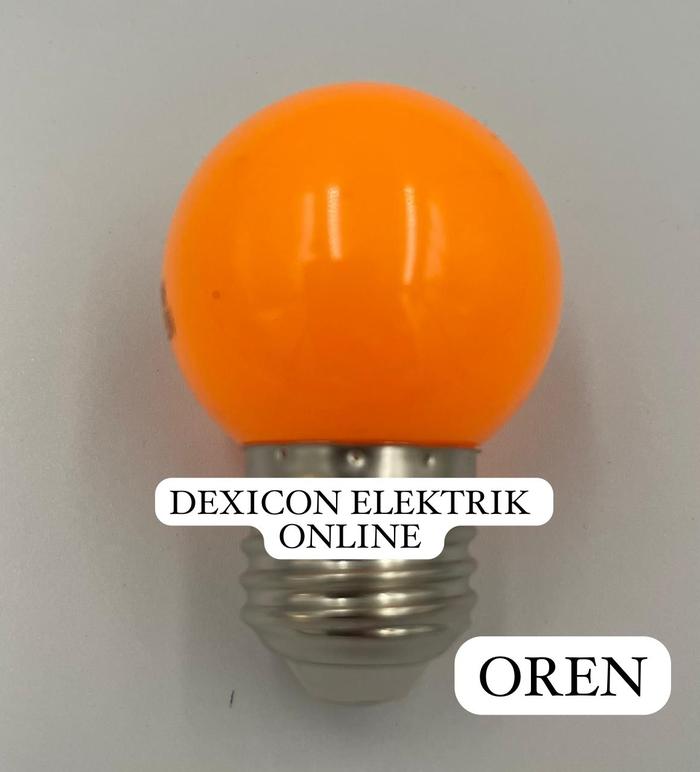 Gambar Lampu LED Pingpong / LED Warna Warni / Bohlam Hias / Lampu Aksesoris - Orange dari Dexicon Elektrik Online undefined Tokopedia